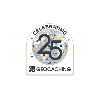 25 Years of Geocaching Sticker