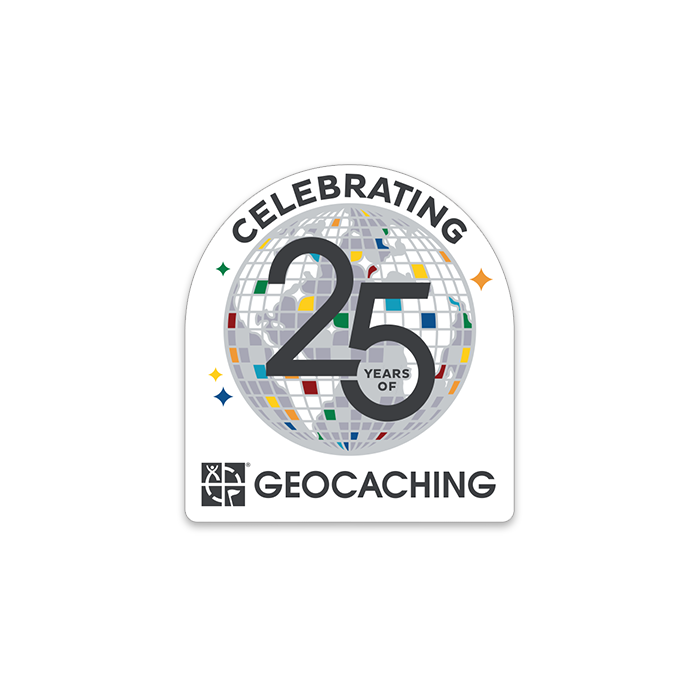 25 Years of Geocaching Sticker