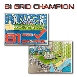 D/T 81 Grid Challenge Geocoin