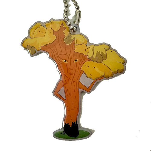 Chanterelle Mushroom Fun Guy Trackable Tag