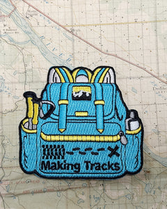 Making Tracks Backpack Patch