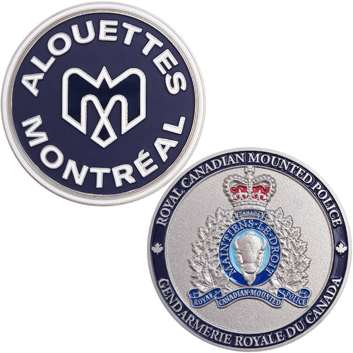 CFL - RCMP Montreal Alouettes Challenge Coin