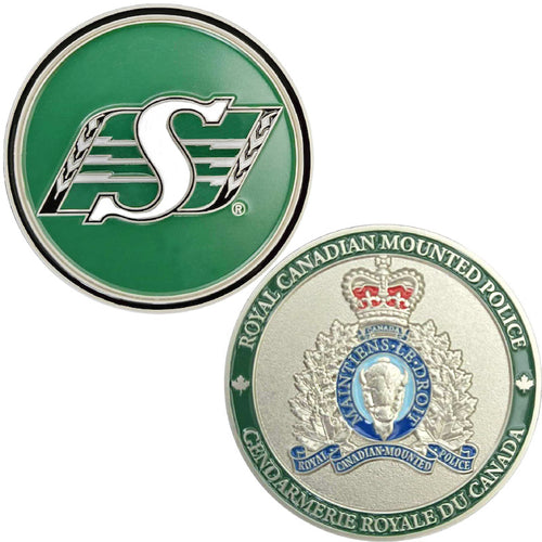 CFL - RCMP Saskatchewan Rough Riders Challenge Coin