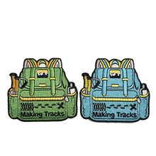 Making Tracks Backpack Patch and Pin Set