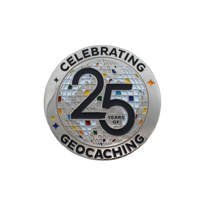 Celebrating 25 Years of Geocaching Geocoin