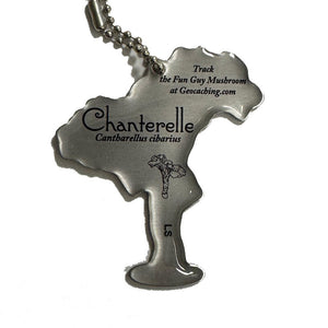 Chanterelle Mushroom Fun Guy Trackable Tag