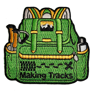 Making Tracks Backpack Patch