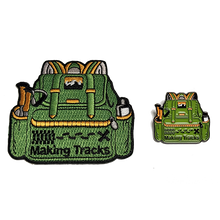 Making Tracks Backpack Patch and Pin Set